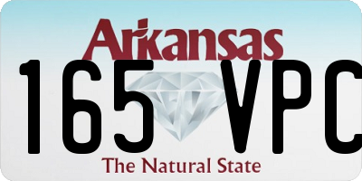 AR license plate 165VPC