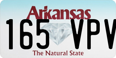 AR license plate 165VPV