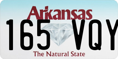 AR license plate 165VQY
