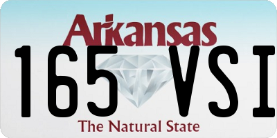 AR license plate 165VSI