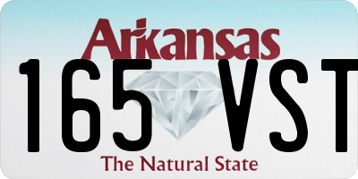 AR license plate 165VST