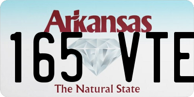 AR license plate 165VTE