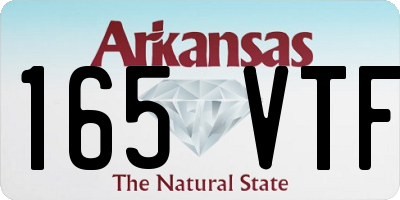 AR license plate 165VTF