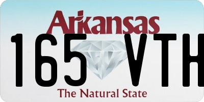 AR license plate 165VTH