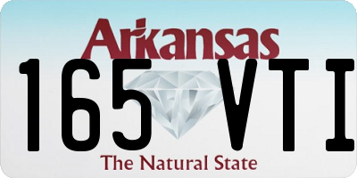 AR license plate 165VTI
