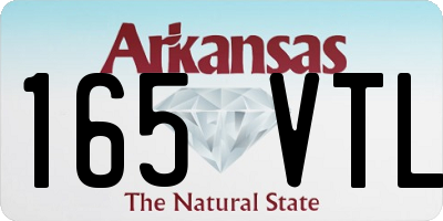 AR license plate 165VTL