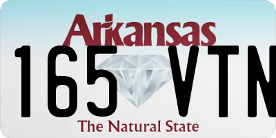 AR license plate 165VTN