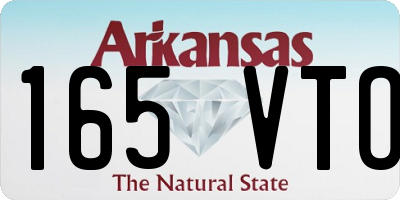 AR license plate 165VTO