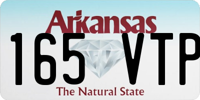 AR license plate 165VTP