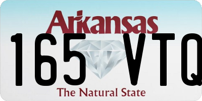 AR license plate 165VTQ