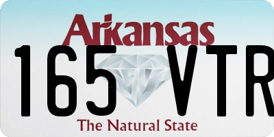 AR license plate 165VTR