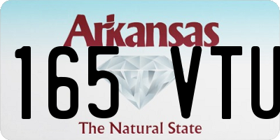 AR license plate 165VTU
