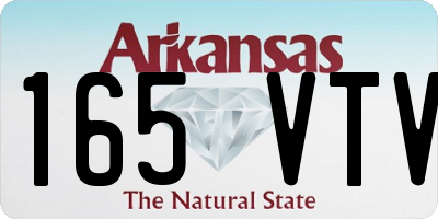 AR license plate 165VTV