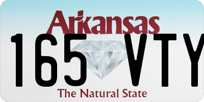 AR license plate 165VTY
