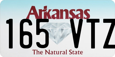 AR license plate 165VTZ