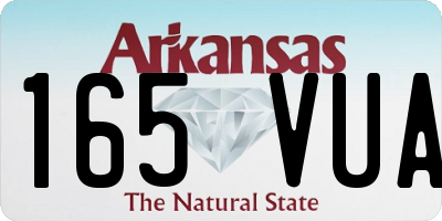 AR license plate 165VUA