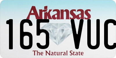 AR license plate 165VUC