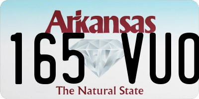 AR license plate 165VUO