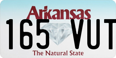 AR license plate 165VUT