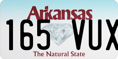 AR license plate 165VUX