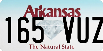 AR license plate 165VUZ