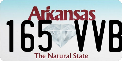 AR license plate 165VVB