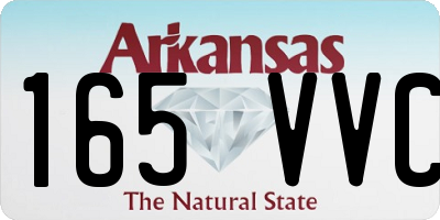 AR license plate 165VVC