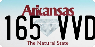 AR license plate 165VVD