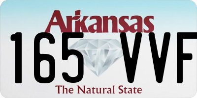 AR license plate 165VVF