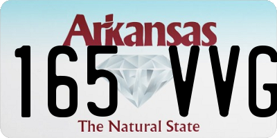 AR license plate 165VVG