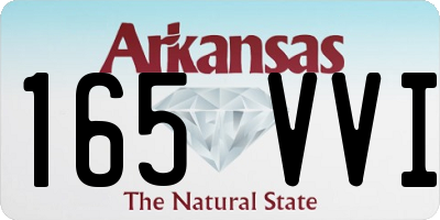 AR license plate 165VVI