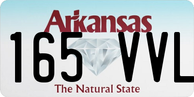 AR license plate 165VVL