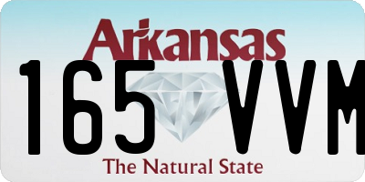 AR license plate 165VVM