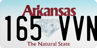 AR license plate 165VVN