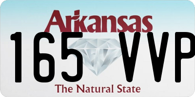AR license plate 165VVP