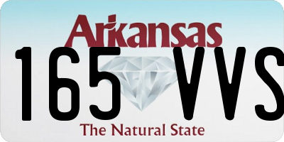 AR license plate 165VVS