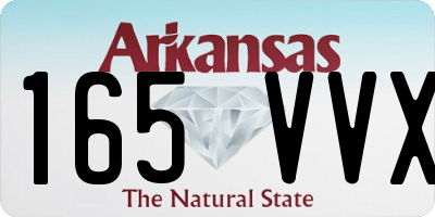 AR license plate 165VVX