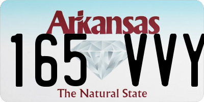 AR license plate 165VVY