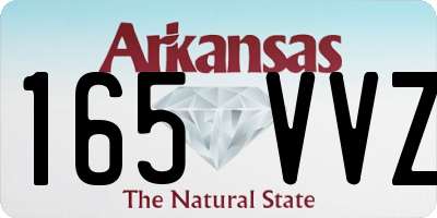 AR license plate 165VVZ