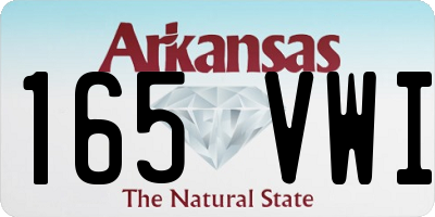 AR license plate 165VWI