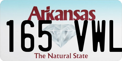 AR license plate 165VWL