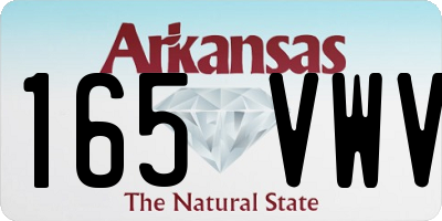 AR license plate 165VWV