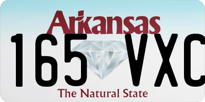 AR license plate 165VXC