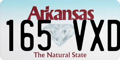 AR license plate 165VXD