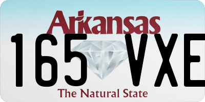 AR license plate 165VXE