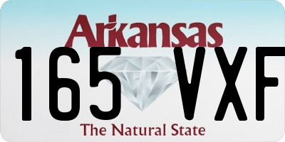 AR license plate 165VXF