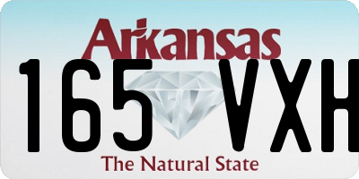 AR license plate 165VXH
