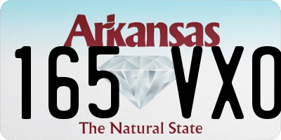 AR license plate 165VXO