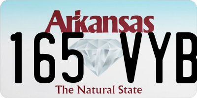 AR license plate 165VYB