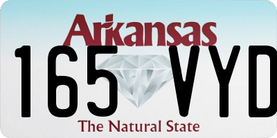 AR license plate 165VYD